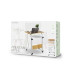 Height Adjustable Laptop Stand with Wheels - BY-LT-TY-102-WT