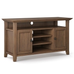 Simpli Home Amherst 54" Solid Wood TV Media Stand in Rustic Natural Aged Brown