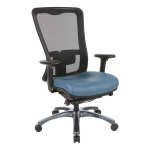 ProGrid High Back Mesh Fabric Chair in Dillon Blue