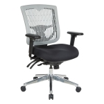 Chaise de gestion du dos en plastique gris contourné