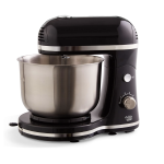 DASH Mélangeur de support compact, 3.5 Quart avec Beaters & Crochets à queue inclus - noir - DCSM350GBBK02
