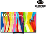 Open Box - LG 65" OLED Evo ThinQ AI 4K UHD HDR 120Hz webOS Smart TV (OLED65C2PUA) - 2022 - Dark Titan Silver - Great for Movies & Gaming