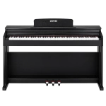 Donner DDP-100 Piano Numérique Vertical à 88 Touches avec Action de Marteau Pondérée et Support de Mobilier & 3 Pédales pour Débutant