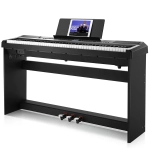 Donner DEP-20 Portable 88 Key Weighted Digital Piano with Furniture Stand & 3 Pedal