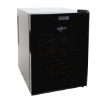 Koolatron 20 Bottle Wine Cooler, Black Dual-Unit Wine Fridge, Freestanding Wine Cellar, Red, White and Sparkling Wine Storage for Home Bar, Apartment, Condo