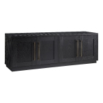 Henn&Hart 68" Black Grain TV Stand