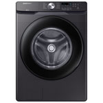 Samsung 5.2 Cu. Ft. (IEC) Front Load Washer with Steam and Sanitize Cycle - Energy Star (WF45T6000AV/A5) - Black