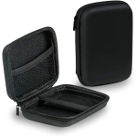 Hard Drive Case 2 Pack, 2.5 Inch Shockproof and Waterproof Hard Drive Bag, Multi-Function Storage Carrying Universal Travel Case for Small Electronics and Accessories Blac