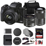 Canon EOS M50 Mark II Mirrorless Camera W/ 15-45mm Lens + 64GB Card Basic Bundle