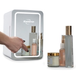Koolatron 0.21 Cu. Ft. autonome Mini Réfrigérateur avec miroir de maquillage éclairé (COSM06) - argent