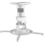 Projector Mount - Universal Ceiling Bracket LCD DLP Tilt 360° Swivel 30lbs (White)