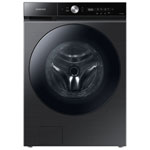 Open Box (Scratch & Dent) Samsung Bespoke 6.1 Cu. Ft. (IEC) Front Load Washer with Super Speed, Auto Dispense, and Steam ENERGY STAR (WF53BB8700AVUS) - Black Stainless