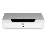 Bluesound POWERNODE EDGE Compact Wireless Multi-Room Hi-Res Music Streaming Amplifier - White, Compatible with Alexa and Siri