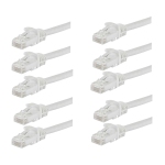 axGear 1Ft Network Cable Cat5E Ethernet PatchCord RJ45 Twisted Pair LAN Wire 10 PCS