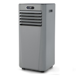 Gymax 3-in-1 Portable Air Conditioner - 8000 BTU (230 sq ft Coverage) - Window Kit, Remote - Grey