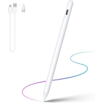 Stylus Pen, iPhone Stylus with High Precise Tip Compatible for iOS/Android Touchscreens/Phones, Rechargeable Stylus Pen, Stylus Pencil for Apple/Android/Samsung Tablet, 16.5CM,Whi