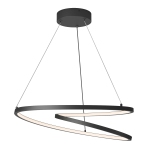 Salto Modern Pendant Light Fixture, Black