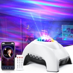 Galaxy Projector Aurora Light Projector with Bluetooth Music Speaker, Remote Control Galaxy Lamp White Noise Star Projector