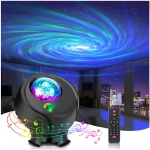 Galaxy Light Projector - Aurora Projector Star Projector with Remote Control, Timer & Bluetooth Speaker, Starry Night Light Projector Galaxy Projector Lights for Room Décor
