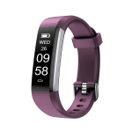 Letsfit ID115 Fitness Tracker with Heart Rate Monitor & Sleep Tracking – Built-in GPS – Purple