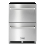 Thor Cuisine 24 Frigidaire extérieur intérieur de pouce en acier inoxydable - TRF24U