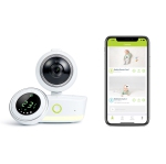 Bebcare iQ - Smart HD Baby Monitor: Low EMF Emissions, HD 1080p Camera, Pan-Tilt, Temperature Sensor, Motion and Sound Alert, Music Lullabies, Stand-Alone Audio Monitor Unit