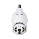 NIERBO 3.0MP Wireless PTZ Security Camera with E27 Bulb Connector, Motion Auto Tracking, 2 Way Audio, Spotlight Night Vision, Tuya Smart Life WiFi CCTV Camera