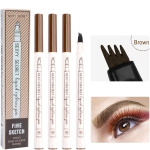 Microblading Eyebrow Pen Makeup with a Micro-Fork Tip Applicator Sketch Liquid Eyebrow Pencil