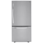 Open Box - LG 33" 25.5 Cu. Ft. Bottom Freezer Refrigerator (LRDCS2603S) - Stainless - Scratch & Dent