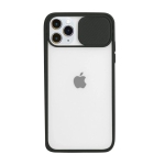 For Apple iPhone 13 Pro Max Black Case Shockproof TPU Smart Camera Protector Slide Back Cover
