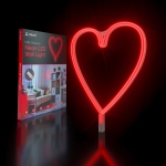 Atomi AT1406 Red Heart Neon Led Wall Light