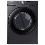 Open Box - Samsung 7.5 Cu. Ft. Electric Dryer (DVE45T6005V/AC) - Black Stainless Steel - Scratch & Dent