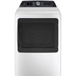 GE Profile 7.3 Cu. Ft. Electric Dryer with Moisture Sensing, Steam, Energy Star & Wi-Fi (PTD70EBMTWS) - White
