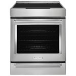 KitchenAid 30" 6.4 Cu. Ft. True Convection Slide-In Induction Air Fry Range (KSIS730PSS) - Stainless Steel