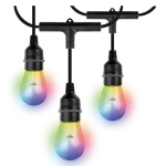 Nexxt Smart Home Outdoor Wi-Fi String Lights (Black)