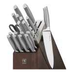 HENCKELS Modernist 20 Piece Self Sharpening Block Set, Brown