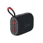Uolo Pulse GloWave Mini Portable Bluetooth Wireless Speaker, IPX7 Waterproof Bluetooth Speaker/FM Radio Portable Speaker - Black/Red