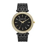 Michael Kors Darci Black Dial Black Steel Strap Watch for Women