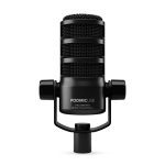 RODE PodMic Microphone dynamique de diffusion USB et XLR - Noir