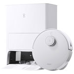 Ecovacs Deebot T20 Omni Robot Vacuum & Mop for Multi-Surface with Auto-Emptying Dock, Hot Water Wash, Hot Air Dry, LiDAR, 6000Pa - White
