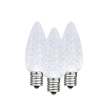 Novelty Lights 25PK C7 LED Faceted Ultra Bright Dimmable Outdoor Christmas Light Replacement Bulbs LED Replacement Bulbs, Led Bulbs, Outdoor Light Bulbs String Light Bulbs