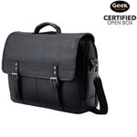 Open Box - Samsonite Classic Leather 15.6" Laptop Messenger Bag - Black