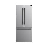 Forno Rizzuto 31-inch Réfrigérateur/congélateur de porte français - VCM Acier inoxydable, 17.5 Cu.Ft. sans technologie de gel et fabricant de glace