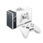 MSI Force GC30 V2 White Wireless Gaming Controller, Dual Vibration Motors, Dual Connection Modes, Interchangable D-Pads, Compatible with PC & Android