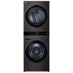 Open Box -LG WashTower 5.2 Cu Ft Washer & Dryer Laundry Centre (WKHC202HBA) -Black Steel -Scratch & Dent