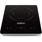 Salton - Portable Induction Cooker with LED Display, Cool Touch and 8 Temperature Settings, Black
