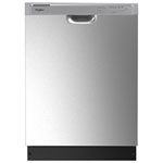 Whirlpool 24" 57dB Front-Control Boost Cycle Plastic Tub Dishwasher ENERGY STAR (WDF341PAPM) - Stainless Steel