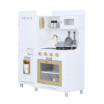 Teamson Kids Mayfair Kids Wooden Play Kitchen & 11 Accessoires Blanc