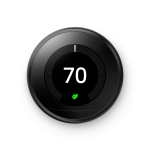 Google Nest Learning Thermostat - Programmable Smart Thermostat for Home - 3rd Generation Nest Thermostat - Compatible with Alexa - Black