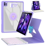 iPad 10.9/11 Keyboard Case Air 5th 4th Generation,Pro 11 1st/2nd/3rd/4th,360° Rotatable Magnetic Case with Pencil Holder (2022/2021/2020/2018),7 Color Backlit Wireless Keyboard